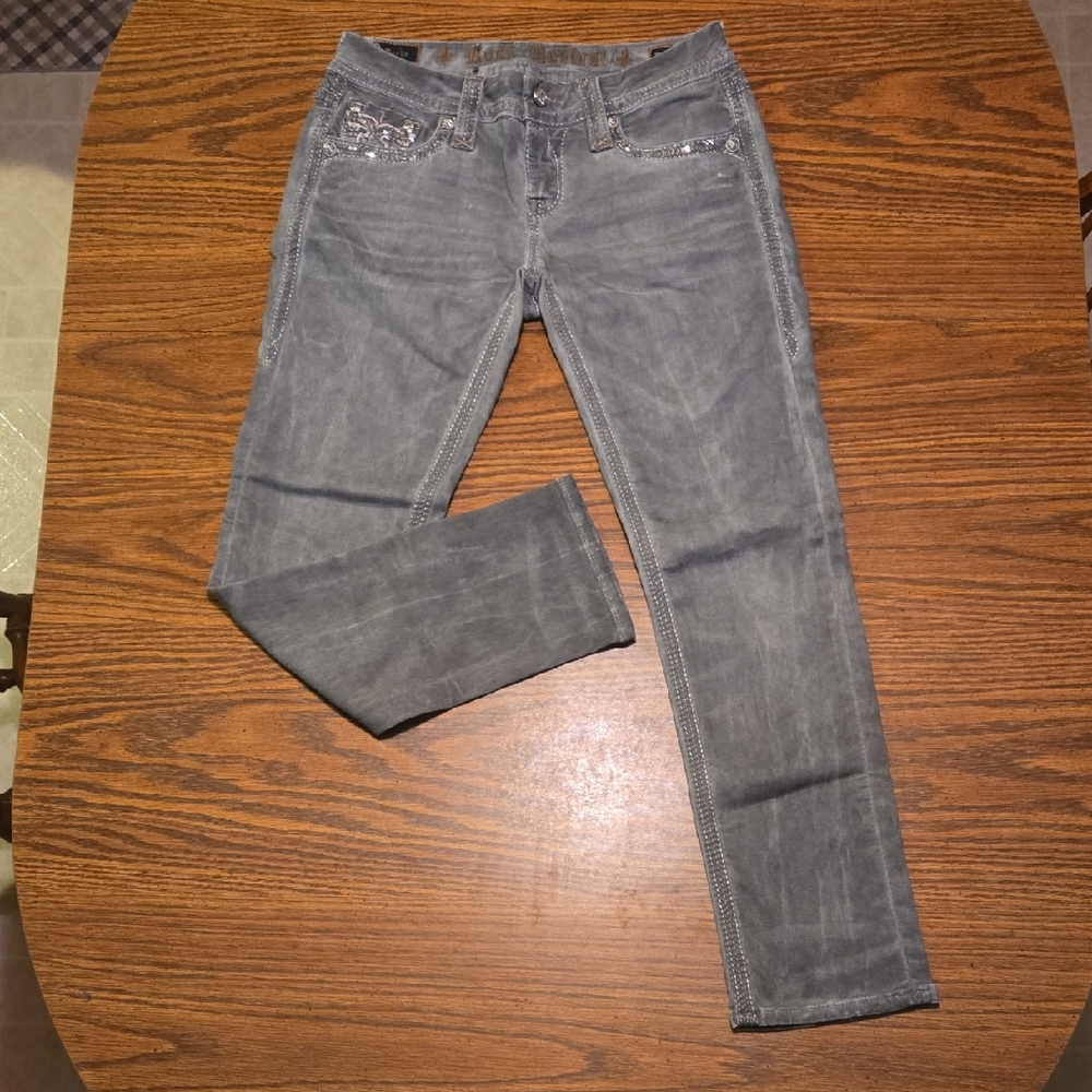 Rock Revival Gray Ankle Jeans Size 26